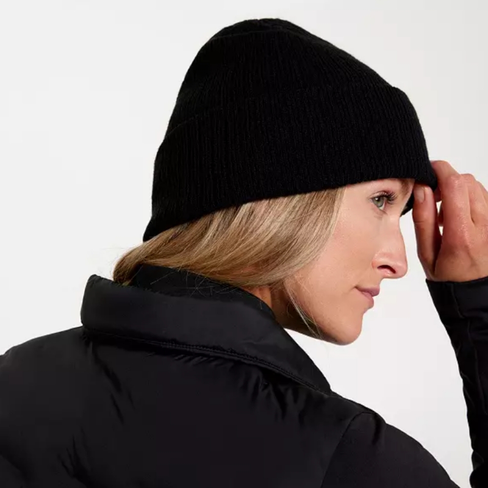 CALIA Ribbed Black Beanie - Picture 5 of 5